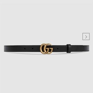 Gucci Leather belt with Double G buckle